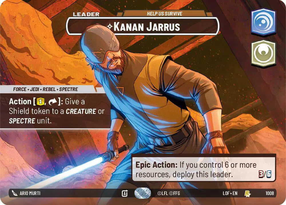 Kanan Jarrus - Help Us Survive (Showcase) - LOF-1008 - Legends of the Force