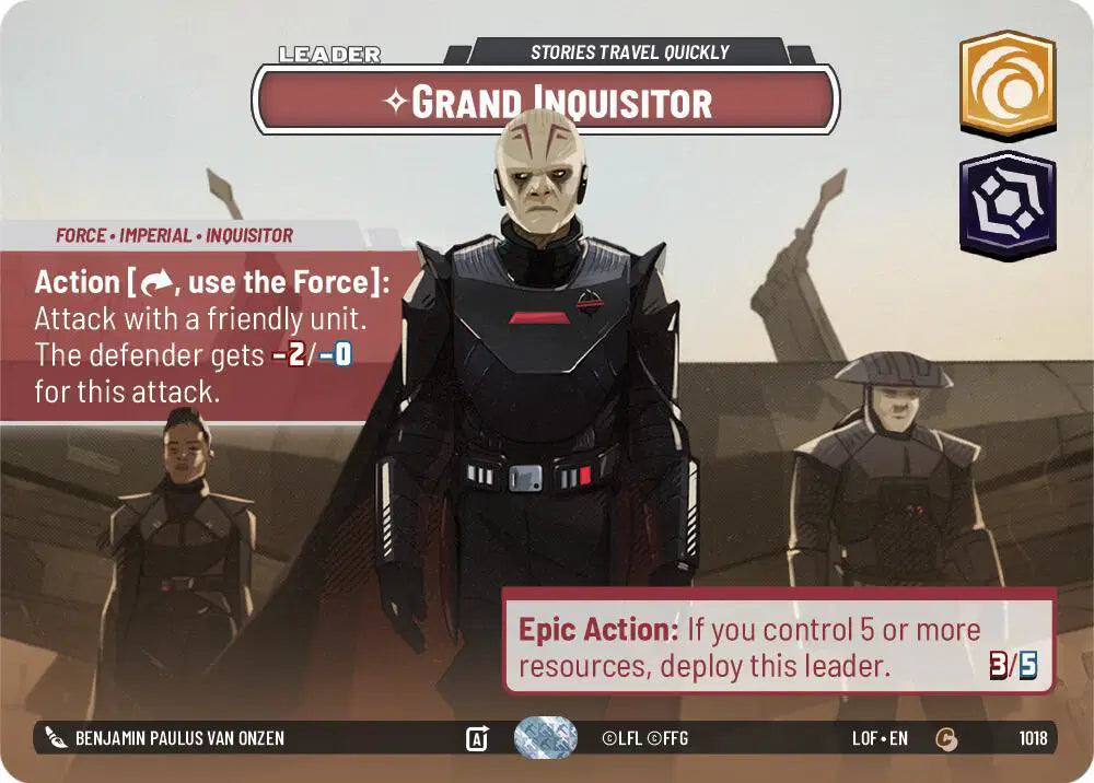 Grand Inquisitor - Stories Travel Quickly (Showcase) - LOF-1018 - Legends of the Force
