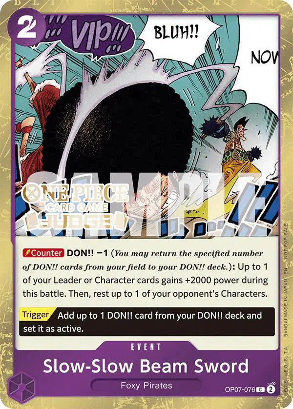 Slow-Slow Beam Sword (Judge Pack Vol. 6) - OP07-076 - One Piece Promotion Cards