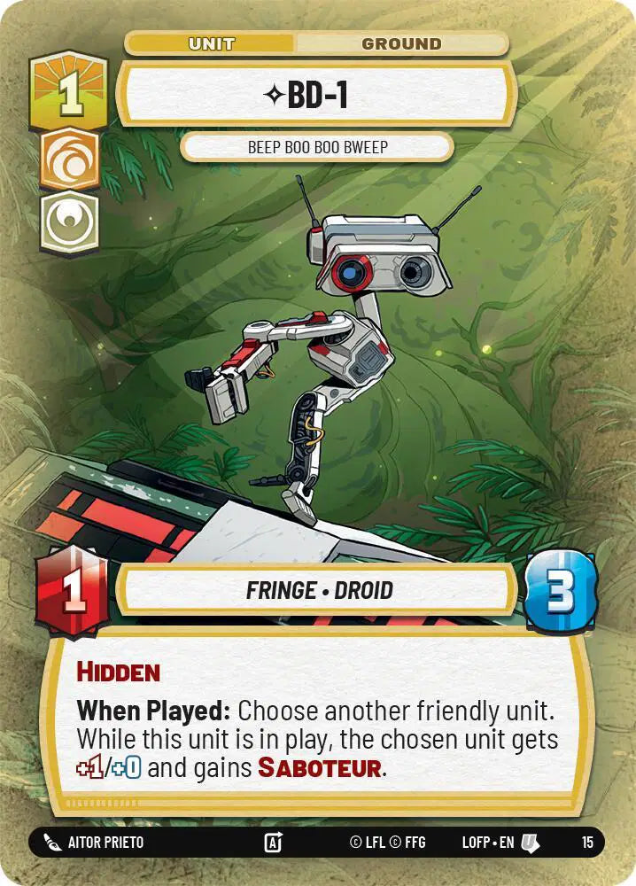 BD-1 - Beep Boo Boo Bweep - SSP-015 - Store Showdown Promos