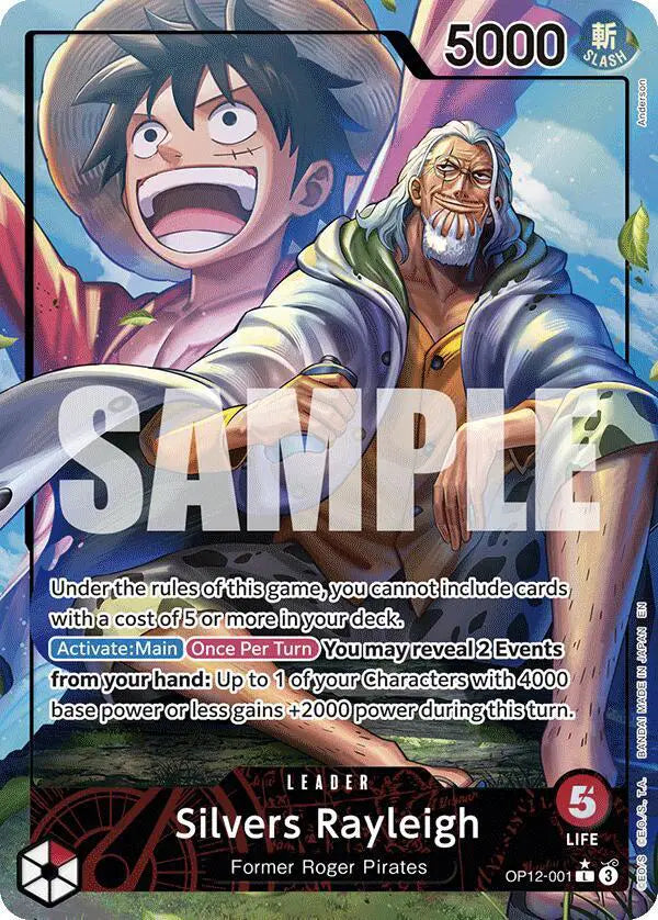 Silvers Rayleigh (Alternate Art) - OP12-001 - Legacy of the Master