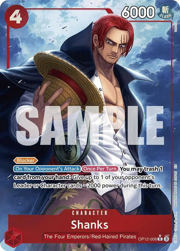 Shanks (008) (Alternate Art) - OP12-008 - Legacy of the Master