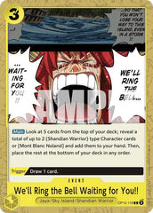 We'll Ring the Bell Waiting for You!! - OP12-116 - Legacy of the Master