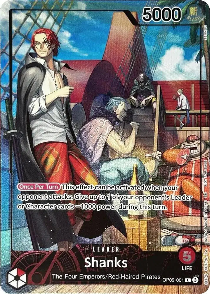 Shanks (2025 PSA Magazine Promo) - OP09-001 - One Piece Promotion Cards