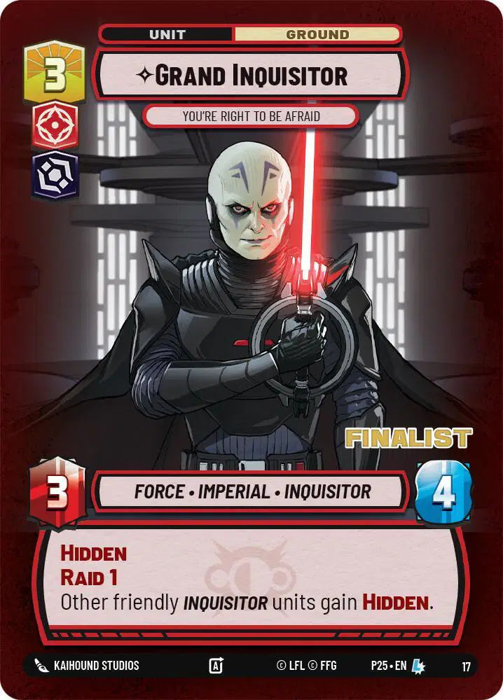 Grand Inquisitor - You're Right to Be Afraid (Finalist) - SSP-017_1 - Store Showdown Promos