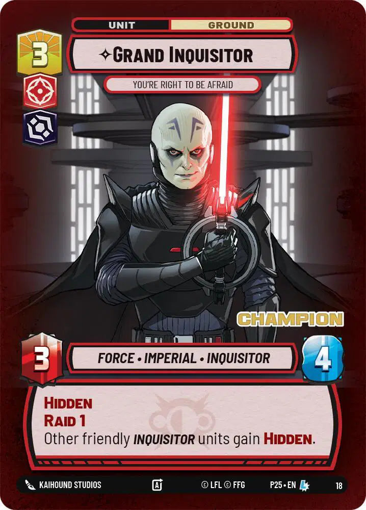 Grand Inquisitor - You're Right to Be Afraid (Champion) - SSP-018_1 - Store Showdown Promos