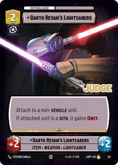 Darth Revan's Lightsabers - JP-20 - Judge Promos
