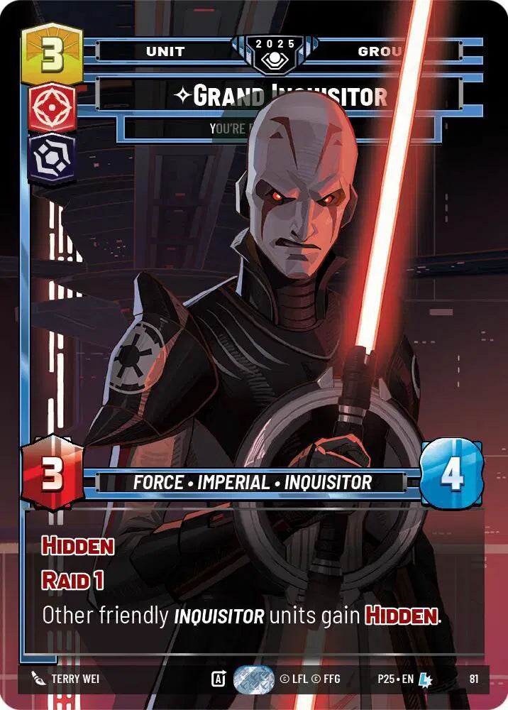 Grand Inquisitor - You're Right to Be Afraid - SSP-81 - Store Showdown Promos