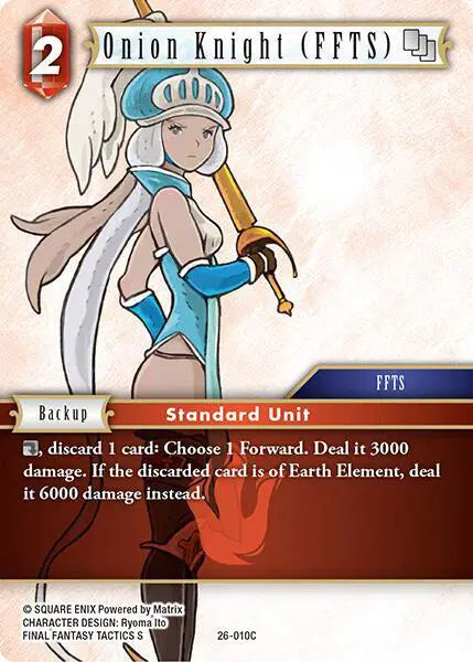 Onion Knight (FFTS) - 26-010C - Gunslinger in the Abyss