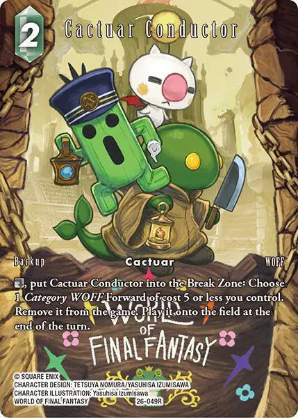 Cactuar Conductor (Full Art) - 26-049R - Gunslinger in the Abyss