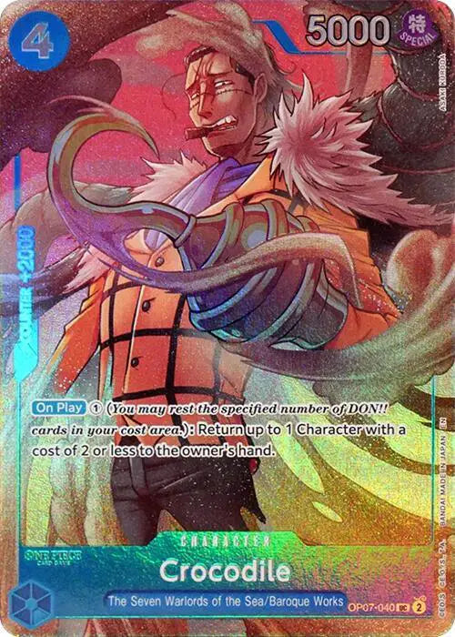 Crocodile (Seven Warlords of the Sea Binder Set) - OP07-040 - One Piece Promotion Cards