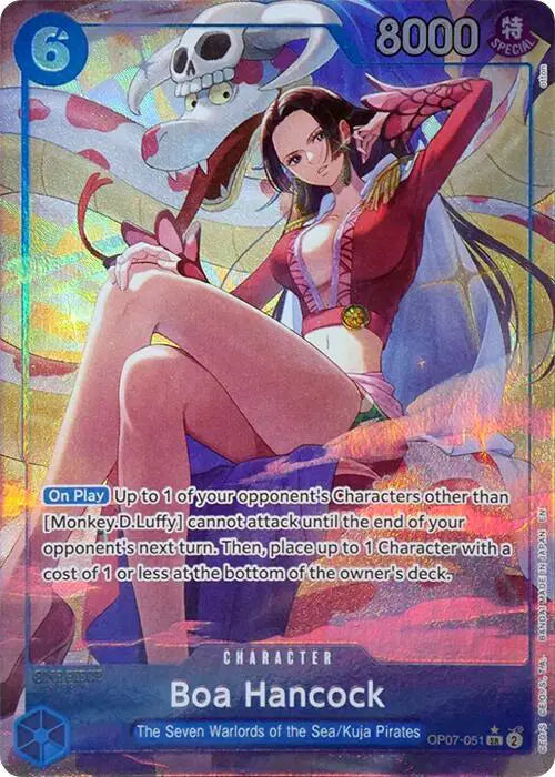 Boa Hancock (Seven Warlords of the Sea Binder Set) (Alternate Art) - OP07-051 - One Piece Promotion Cards