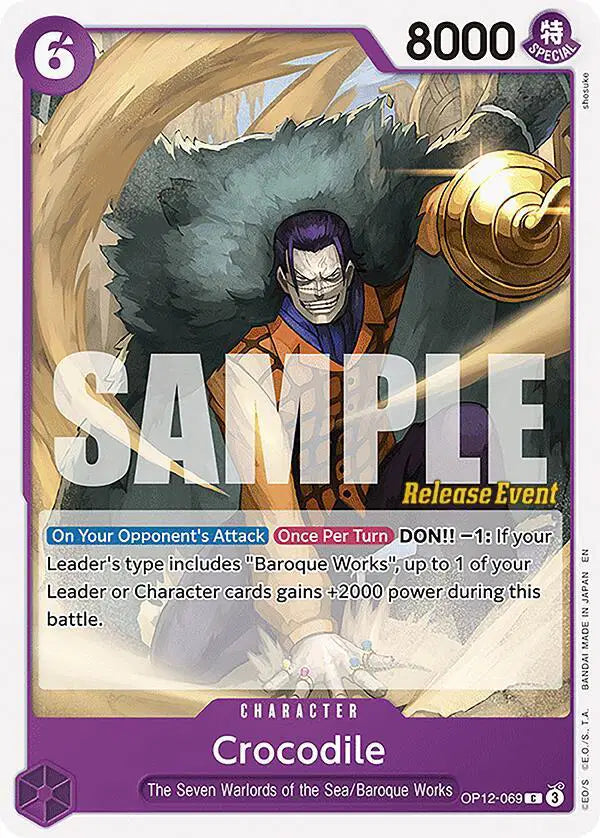 Crocodile - OP12-069 - Legacy of the Master Release Event Cards