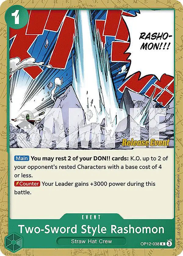 Two-Sword Style Rashomon - OP12-038 - Legacy of the Master Release Event Cards