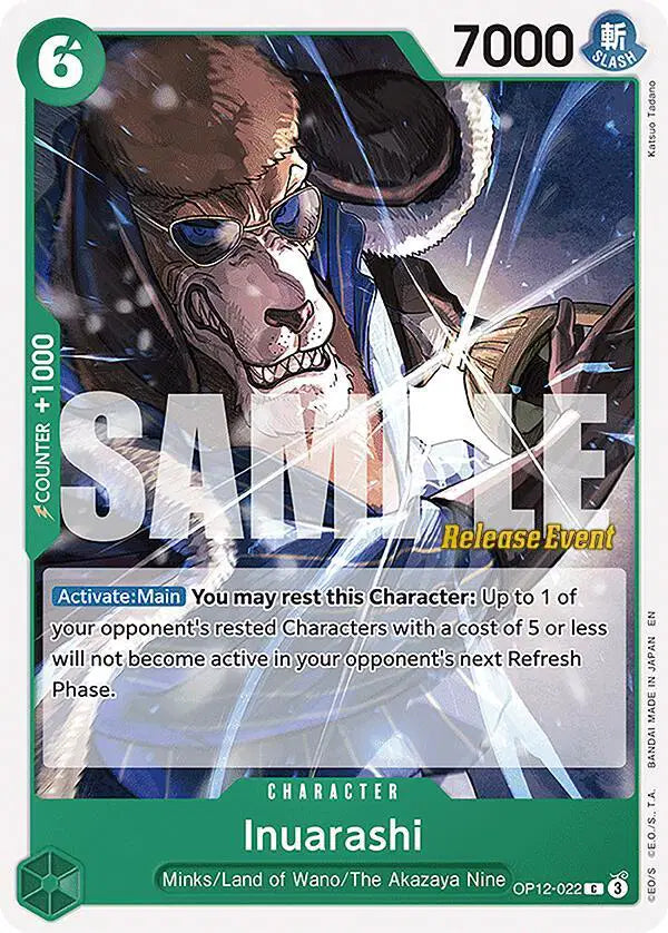 Inuarashi - OP12-022 - Legacy of the Master Release Event Cards
