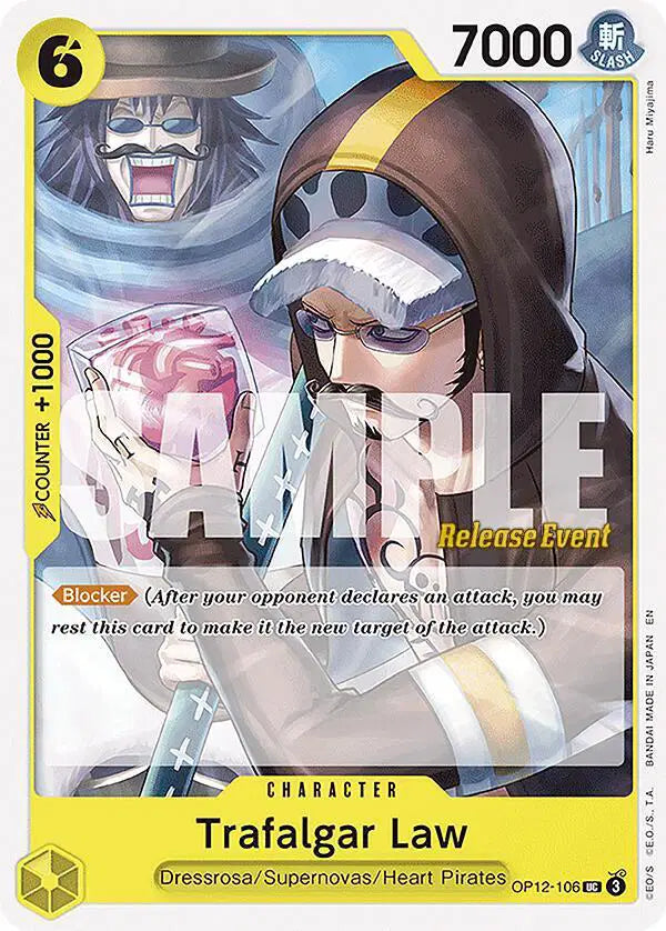 Trafalgar Law (106) - OP12-106 - Legacy of the Master Release Event Cards