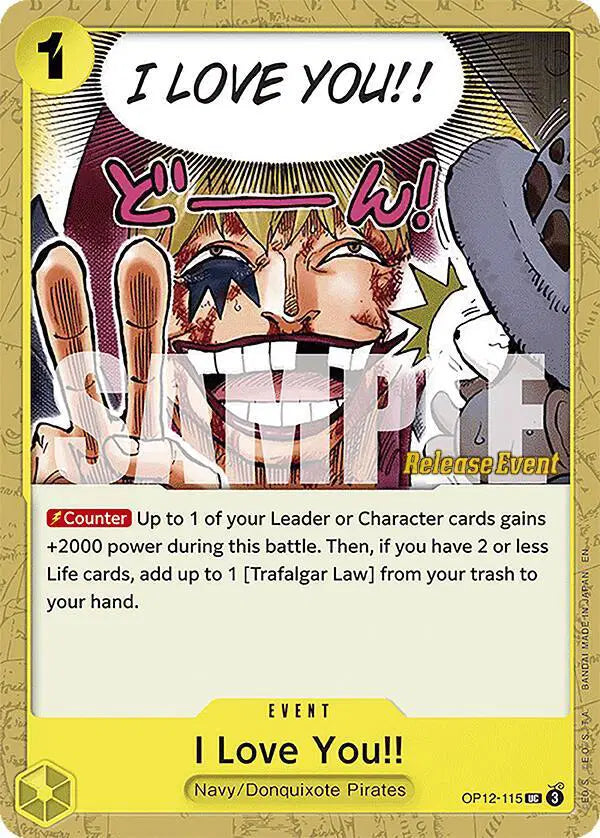 I Love You!! - OP12-115 - Legacy of the Master Release Event Cards