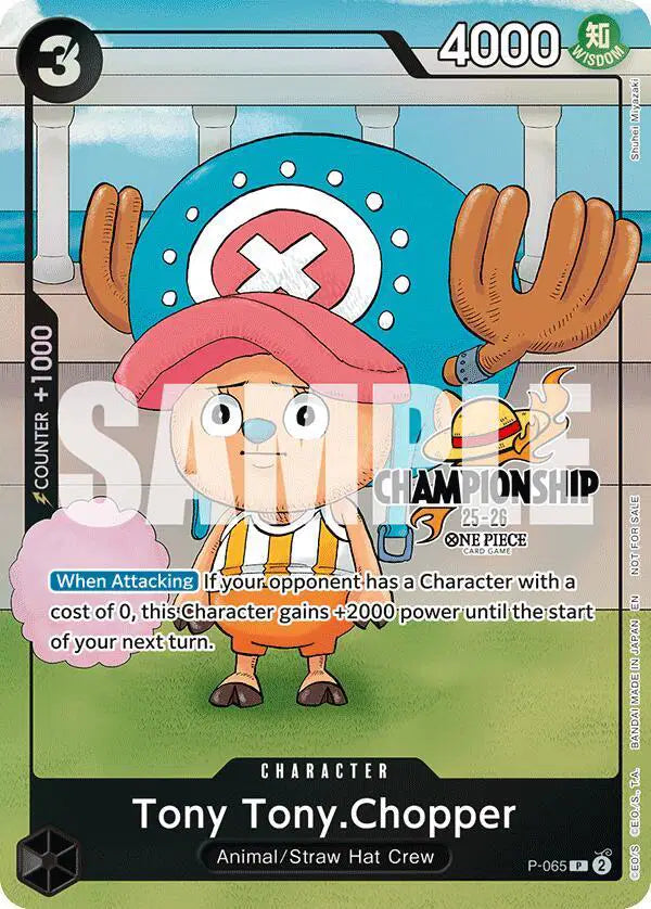 Tony Tony.Chopper (CS 25-26 Event Pack Finalist Ver.) - P-065 - One Piece Promotion Cards