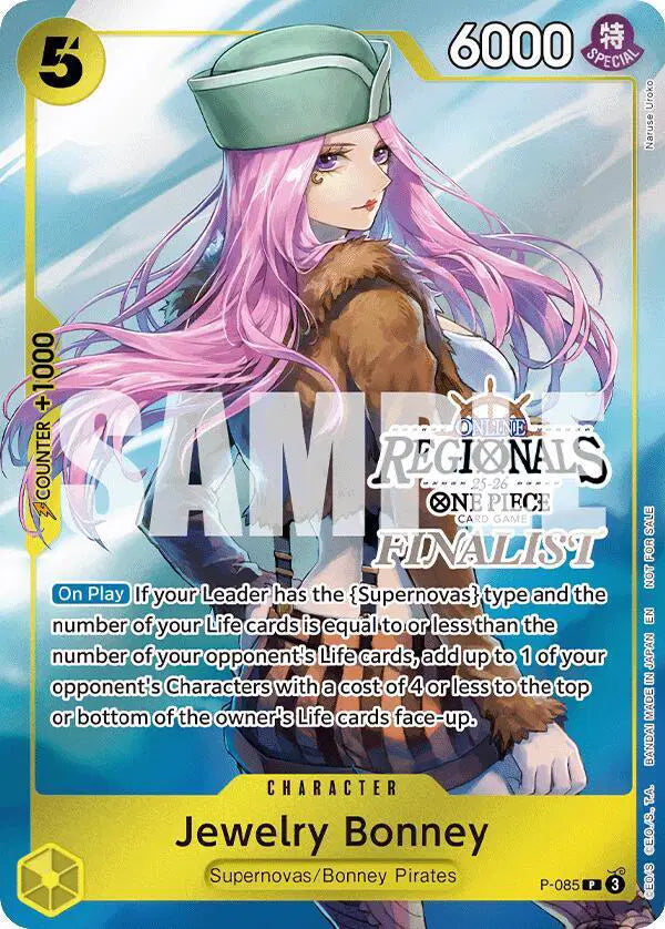 Jewelry Bonney (Online Regional Finalist Card Set 2025 Vol.2) - P-085 - One Piece Promotion Cards