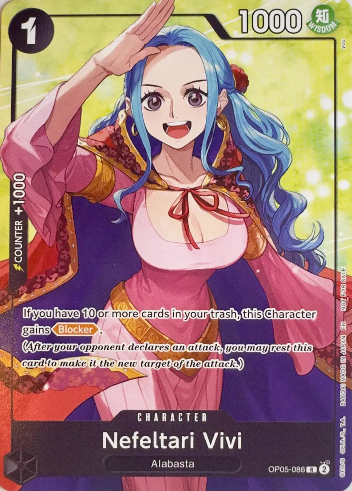 Nefeltari Vivi (Welcome Pack Vol. 2) - OP05-086 - One Piece Promotion Cards
