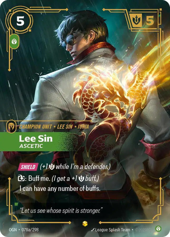 Lee Sin - Ascetic (Alternate Art) - 078a/298 - Origins
