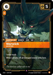 Warwick - Hunter - 159/298 - Origins