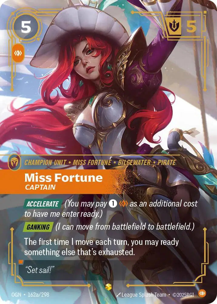 Miss Fortune - Captain (Alternate Art) - 162a/298 - Origins