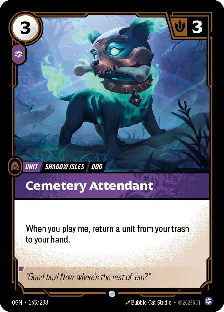 Cemetery Attendant - 165/298 - Origins