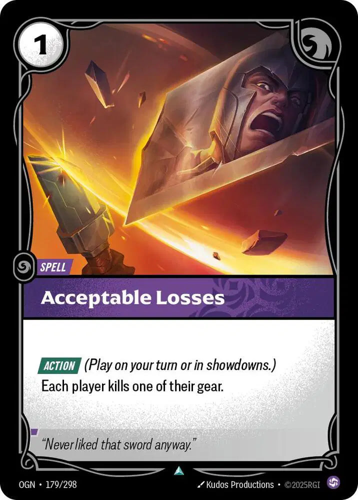 Acceptable Losses - 179/298 - Origins