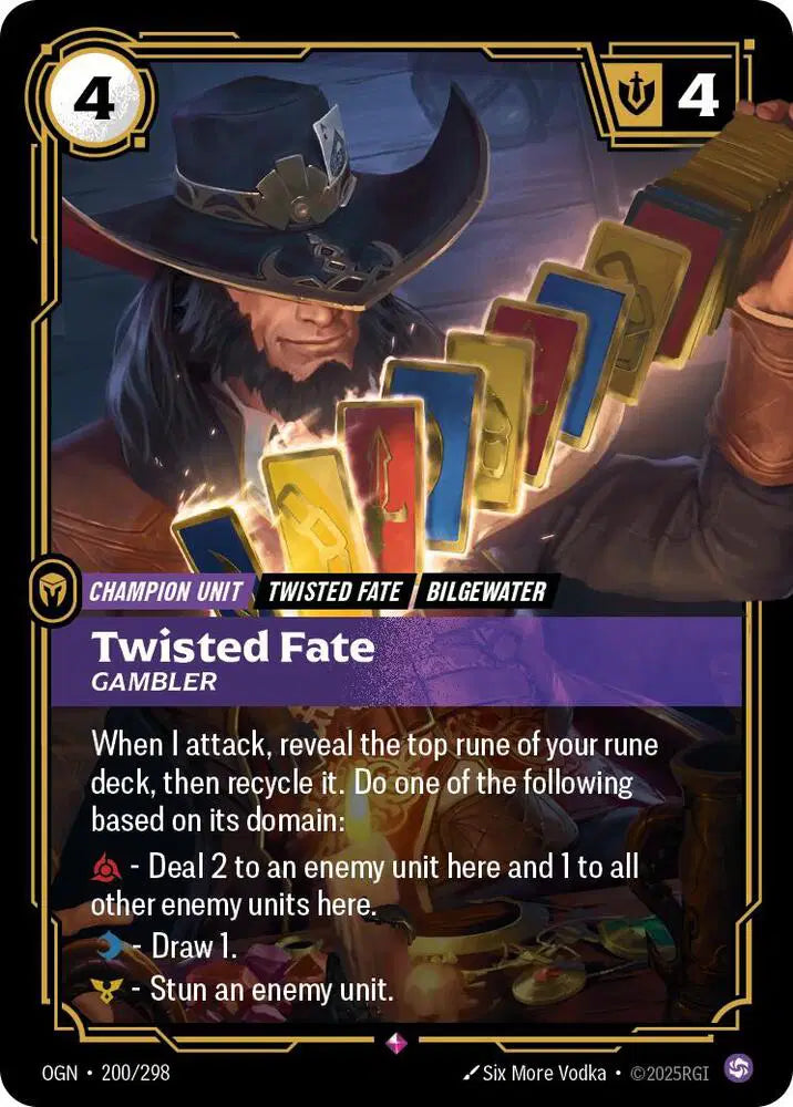 Twisted Fate - Gambler - 200/298 - Origins