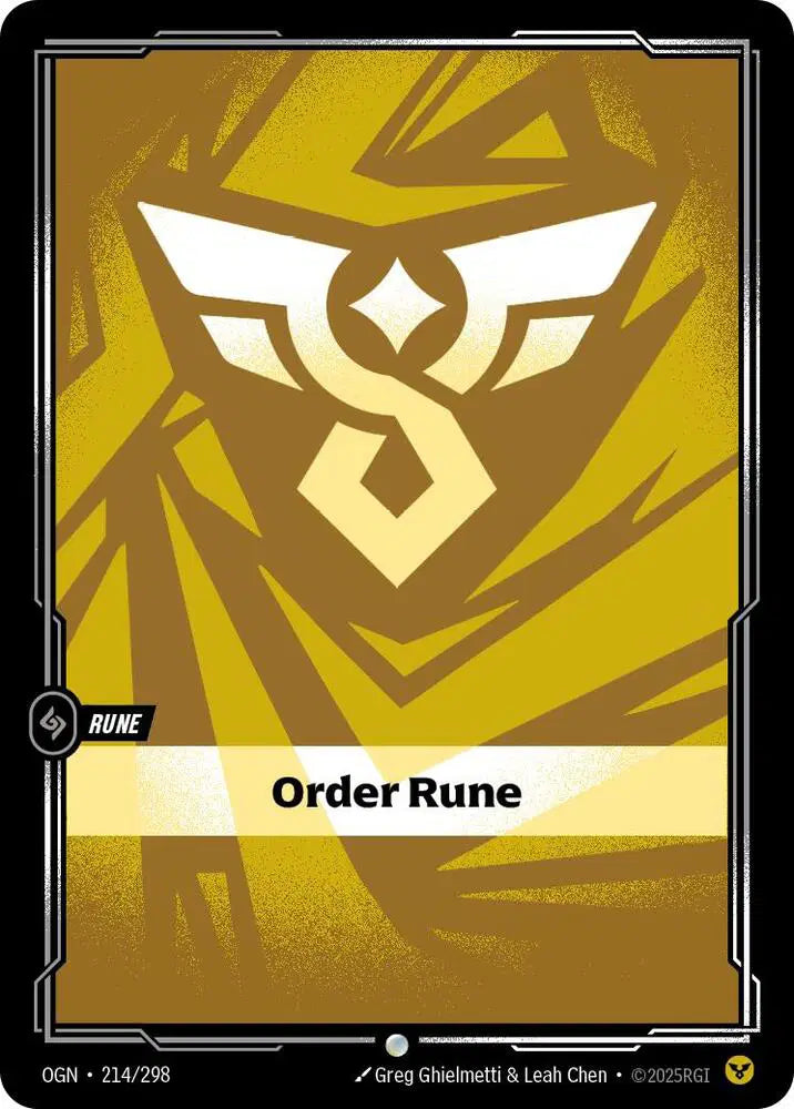 Order Rune - 214/298 - Origins