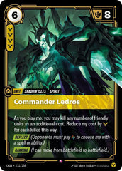Commander Ledros - 231/298 - Origins