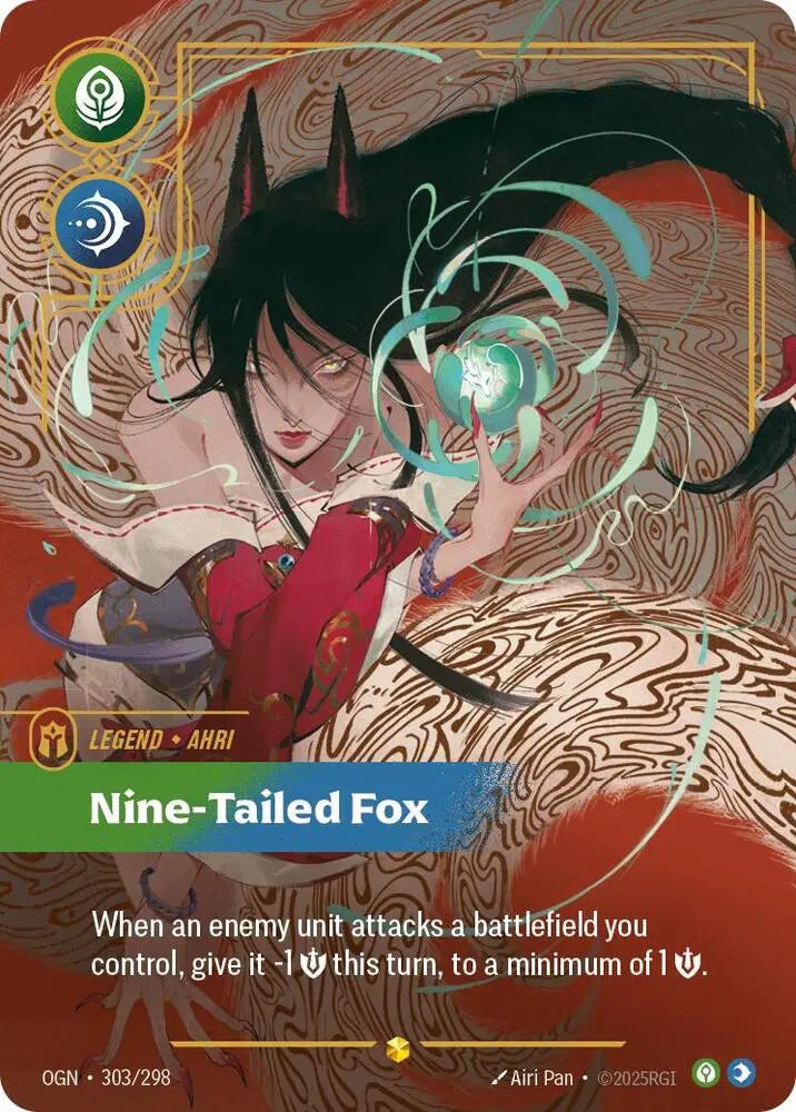 Ahri - Nine-Tailed Fox (Overnumbered) - 303/298 - Origins