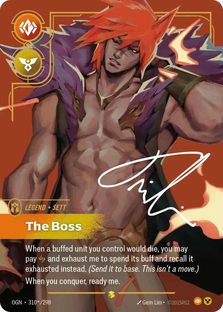 Sett - The Boss (Alternate Art) - 310*/298 - Origins