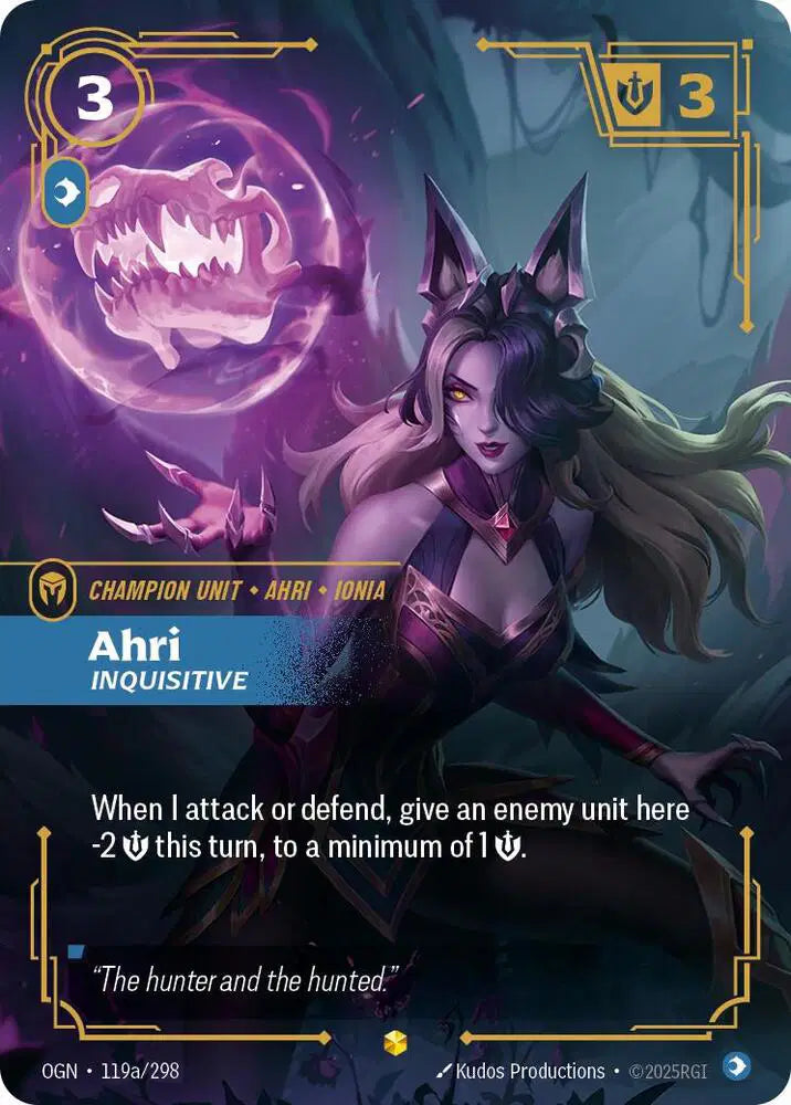 Ahri - Inquisitive (Alternate Art) - 119a/298 - Origins