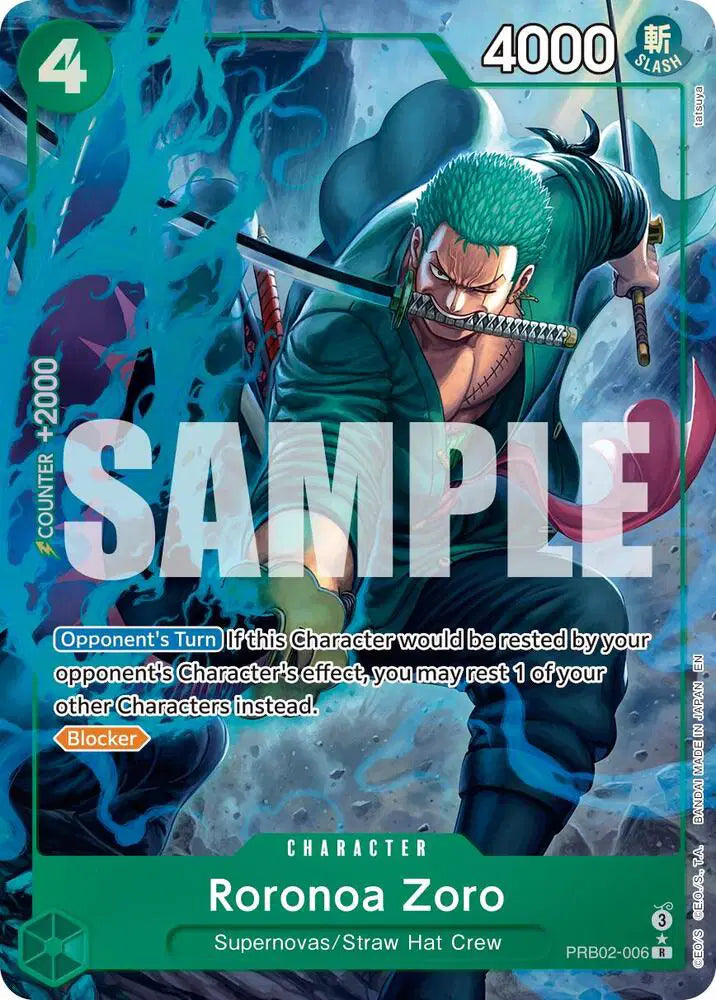 Roronoa Zoro (Alternate Art) - PRB02-006 - Premium Booster -The Best- Vol. 2