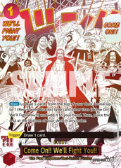 Come On!! We'll Fight You!! (Alternate Art) - OP09-020 - Premium Booster -The Best- Vol. 2