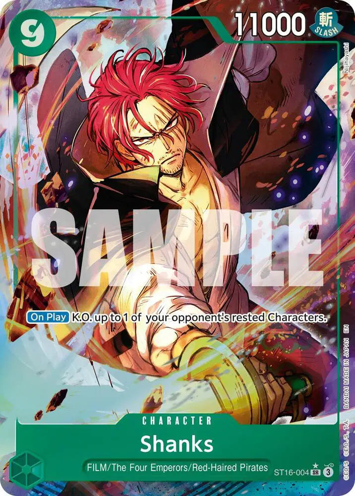 Shanks - ST16-004 (Alternate Art) - ST16-004 - Premium Booster -The Best- Vol. 2