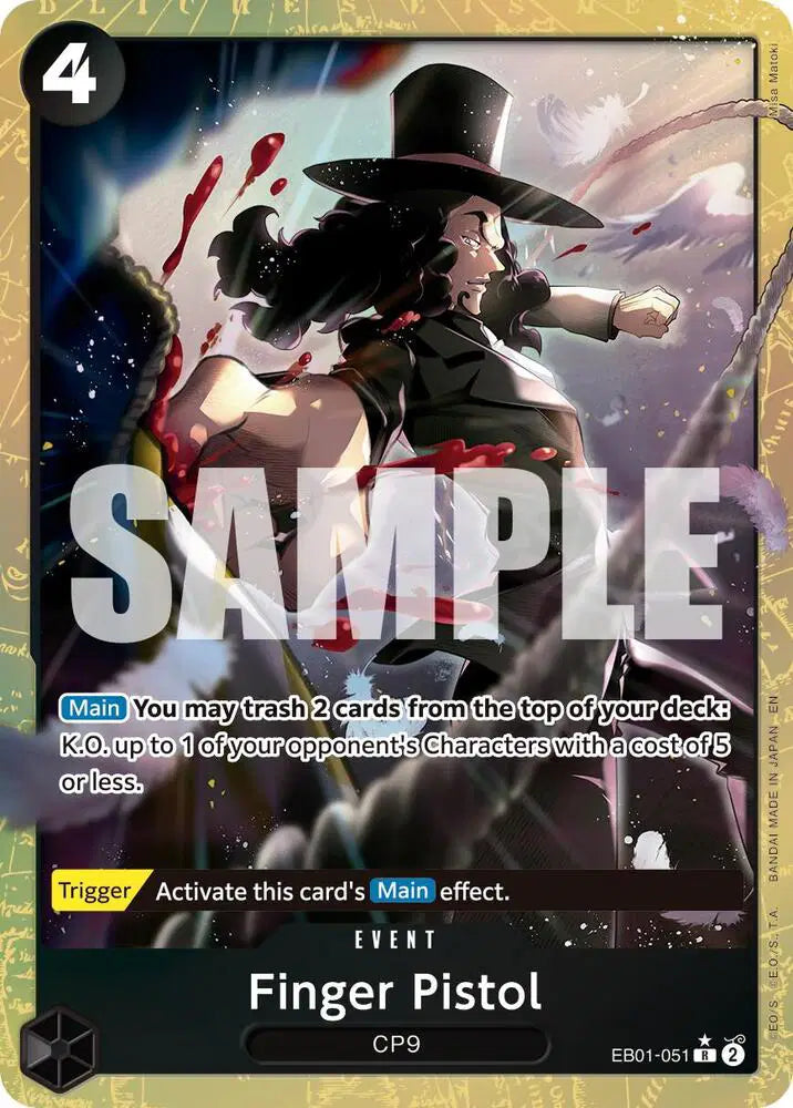 Finger Pistol (Alternate Art) - EB01-051 - Premium Booster -The Best- Vol. 2