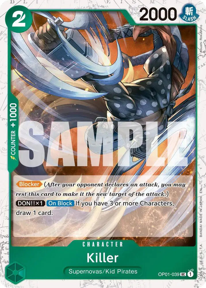 Killer (Pirate Foil) - OP01-039 - Premium Booster -The Best- Vol. 2