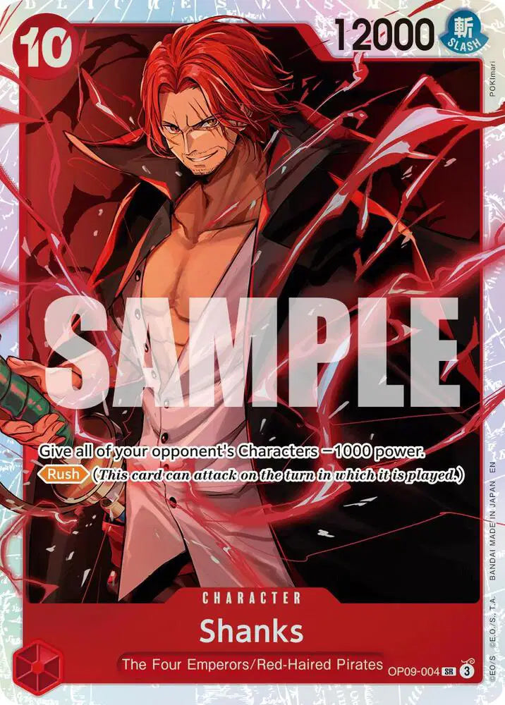 Shanks - OP09-004 (Reprint) - OP09-004 - Premium Booster -The Best- Vol. 2