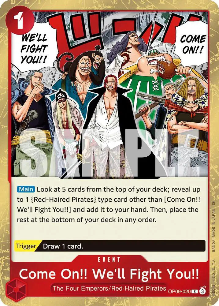 Come On!! We'll Fight You!! (Reprint) - OP09-020 - Premium Booster -The Best- Vol. 2