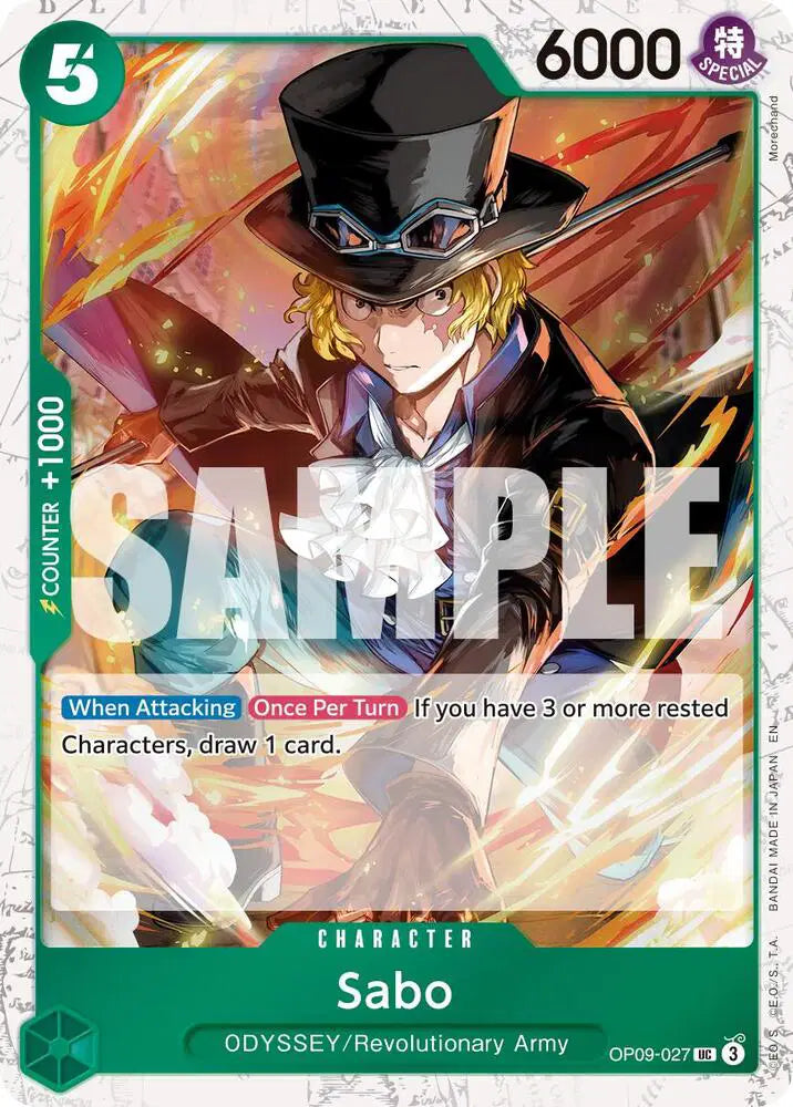 Sabo - OP09-027 (Pirate Foil) - OP09-027 - Premium Booster -The Best- Vol. 2