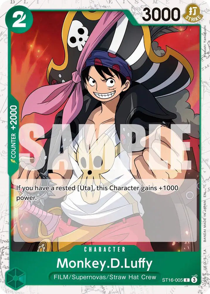 Monkey.D.Luffy - ST16-005 (Pirate Foil) - ST16-005 - Premium Booster -The Best- Vol. 2