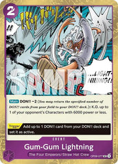 Gum-Gum Lightning (Pirate Foil) - OP09-077 - Premium Booster -The Best- Vol. 2