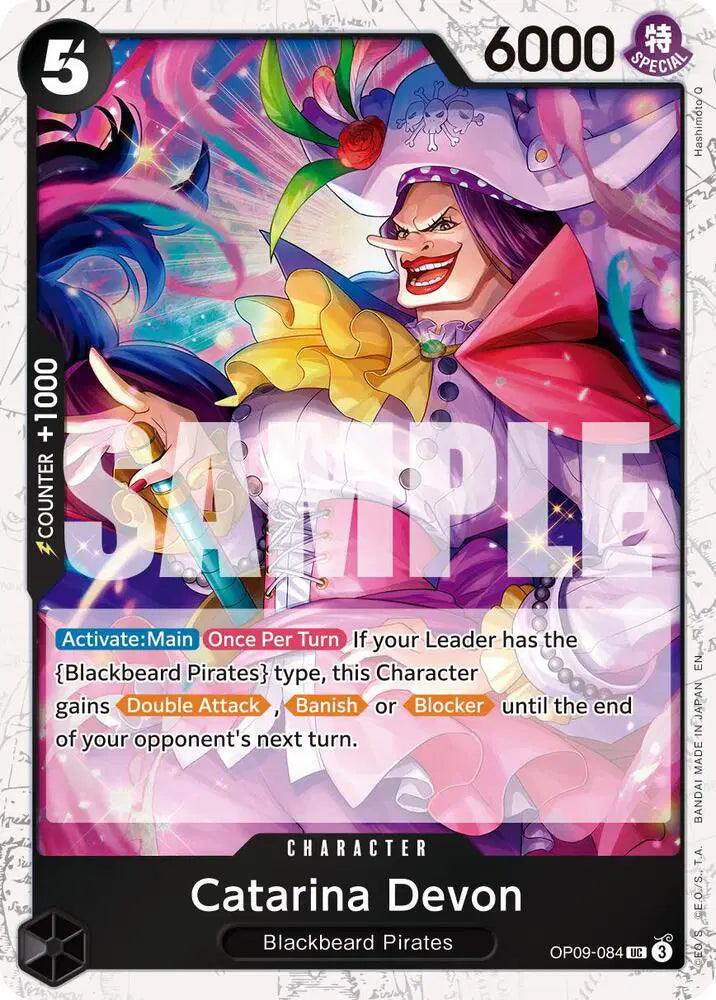 Catarina Devon (Pirate Foil) - OP09-084 - Premium Booster -The Best- Vol. 2