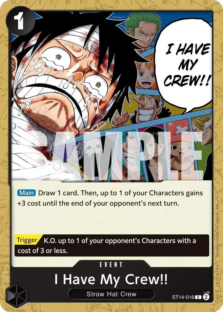 I Have My Crew!! (Reprint) - ST14-016 - Premium Booster -The Best- Vol. 2