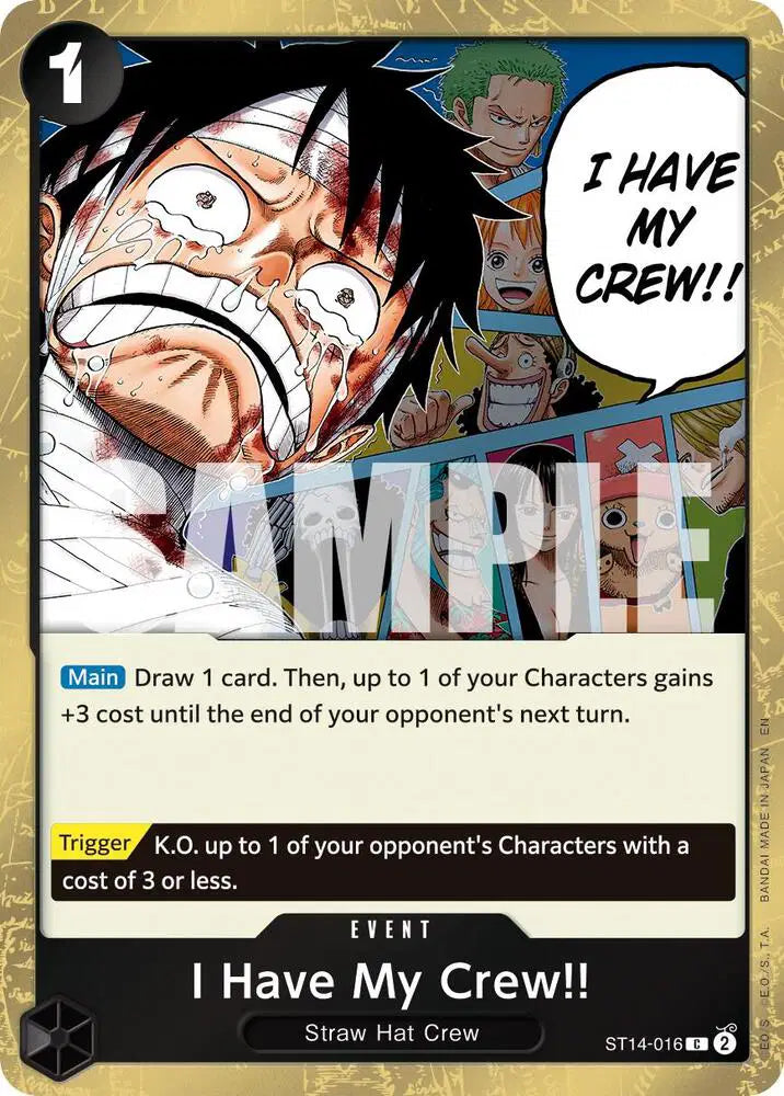 I Have My Crew!! (Pirate Foil) - ST14-016 - Premium Booster -The Best- Vol. 2