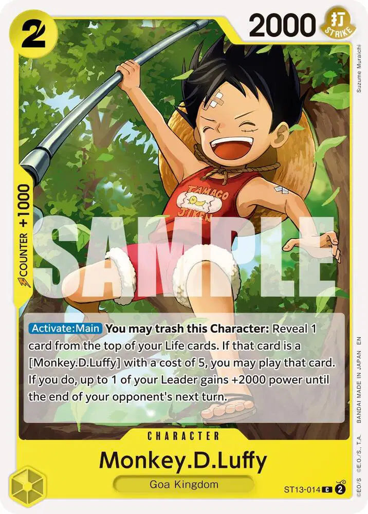 Monkey.D.Luffy - ST13-014 (Reprint) - ST13-014 - Premium Booster -The Best- Vol. 2