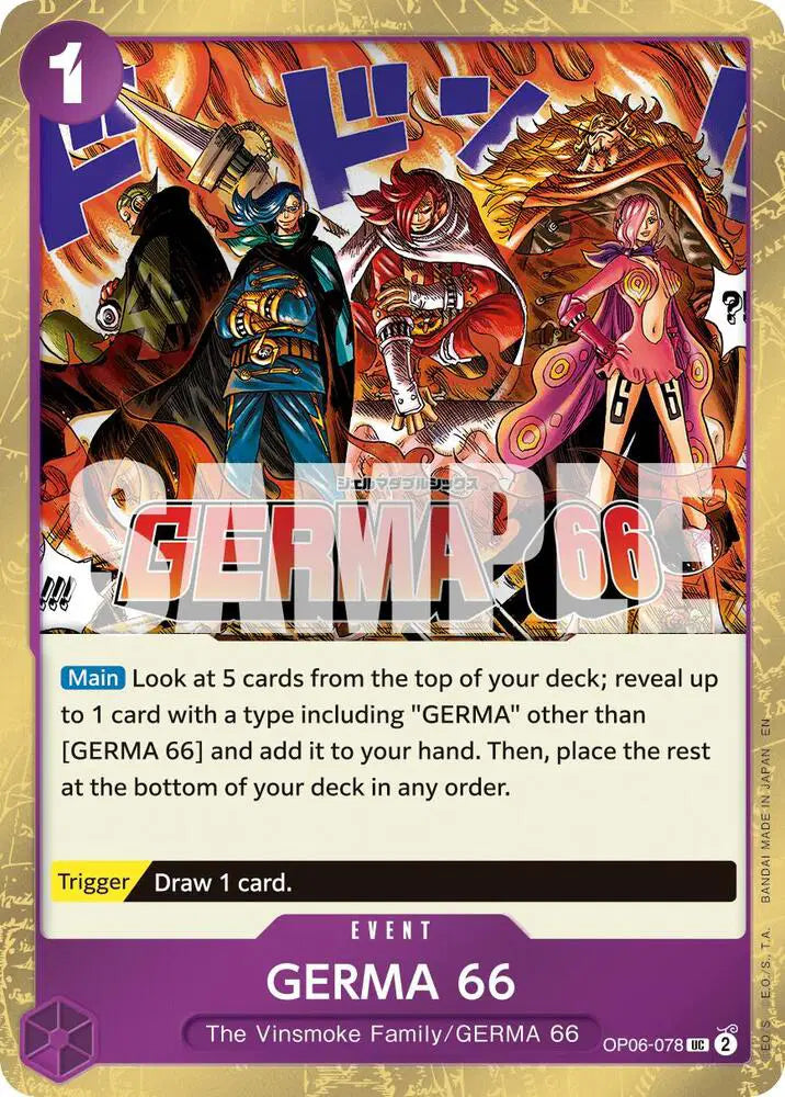 GERMA 66 (Pirate Foil) - OP06-078 - Premium Booster -The Best- Vol. 2